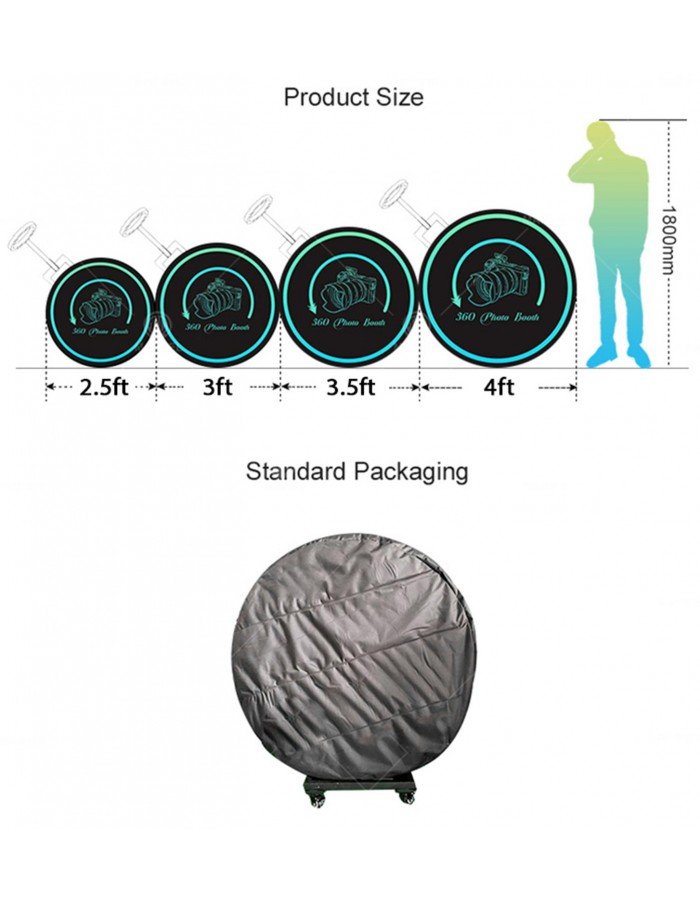 2.5ft Factory Sale Wedding Portable 360 Degree Video Booth Spinner Degree Camera Photo Booth 360 For Product Launch - cambuy-lives 2.5ft Factory Sale Wedding Portable 360 Degree Video Booth Spinner Degree Camera Photo Booth 360 For Product Launch - cambuy-lives